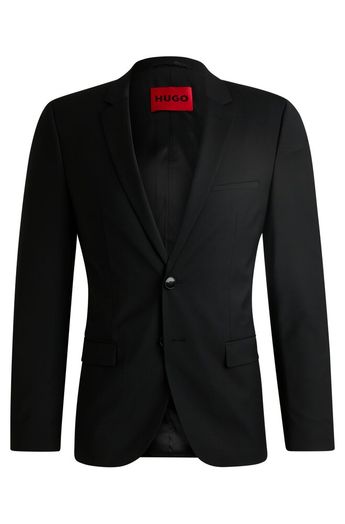 Zwarte kostuumblazer Super-flex Hugo Boss 