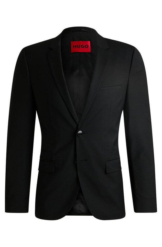 Zwarte kostuumblazer Super-flex Hugo Boss 
