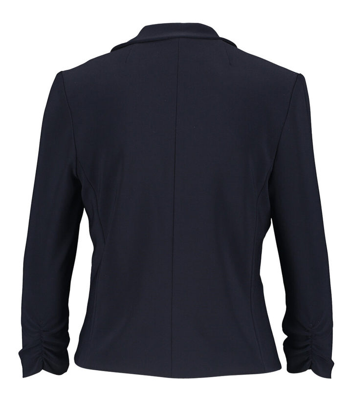 Donkerblauwe blazer met gekropte driekwartmouw Joseph Ribkoff 