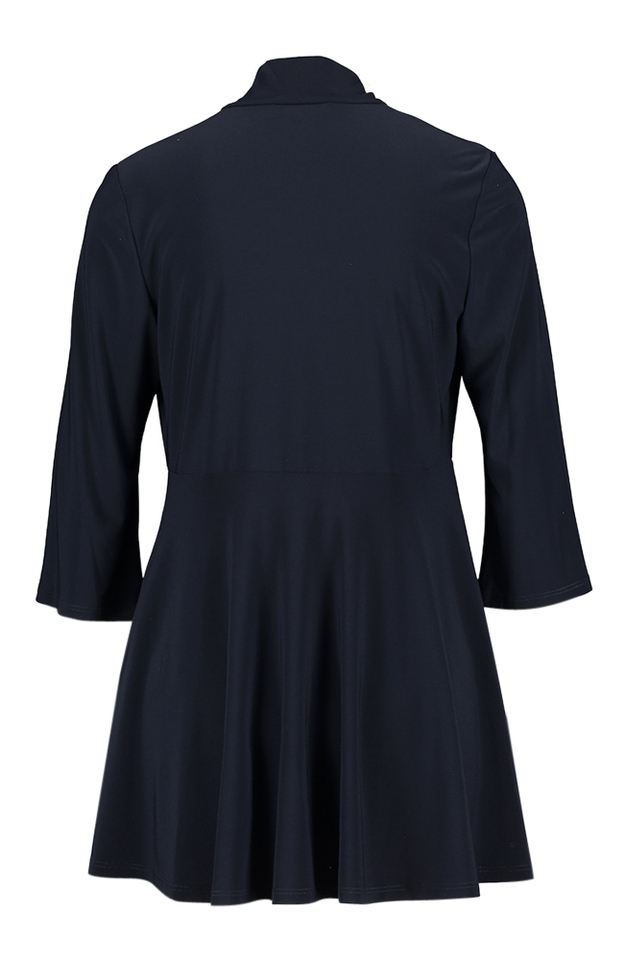 Donkerblauwe langere gilet met driekwartmouw Joseph Ribkoff