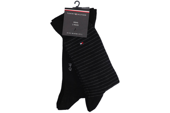2 paar zwarte kousen Tommy