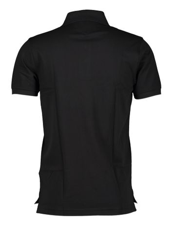 Zwarte polo met logo SLIM FIT Tommy Hilfiger 