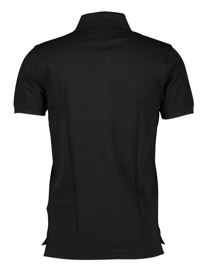 Zwarte polo met logo SLIM FIT Tommy Hilfiger 