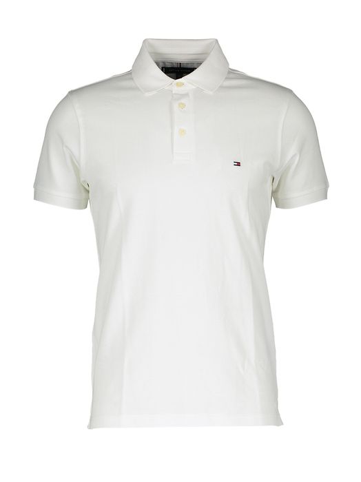 Witte polo SLIM FIT Tommy Hilfiger