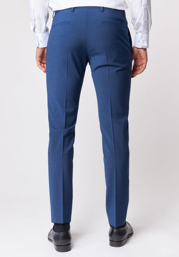 Navyblauwe kostuum broek extra slim Roy robson