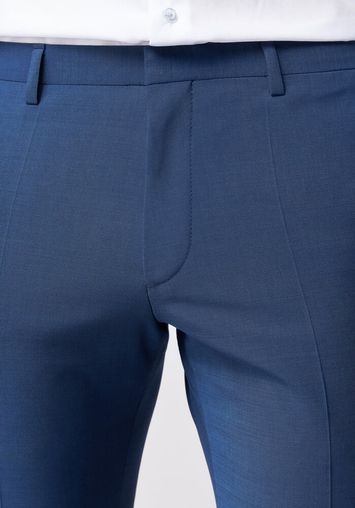 Navyblauwe kostuum broek extra slim Roy robson
