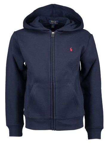 Blauwe hoodie van fleece Ralph Lauren