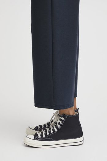 Donkerblauwe wijde losse broek KATE WIDE Ichi 