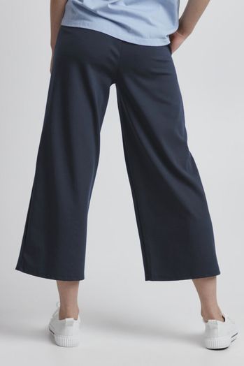 Donkerblauwe wijde losse broek KATE WIDE Ichi 