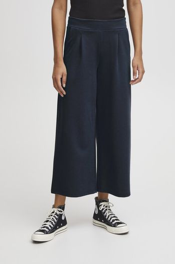 Donkerblauwe wijde losse broek KATE WIDE Ichi 