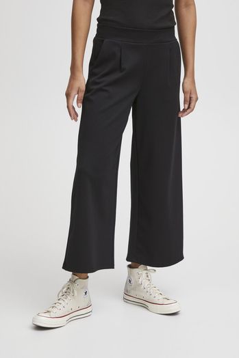 Zwarte wijde losse broek KATE WIDE Ichi 
