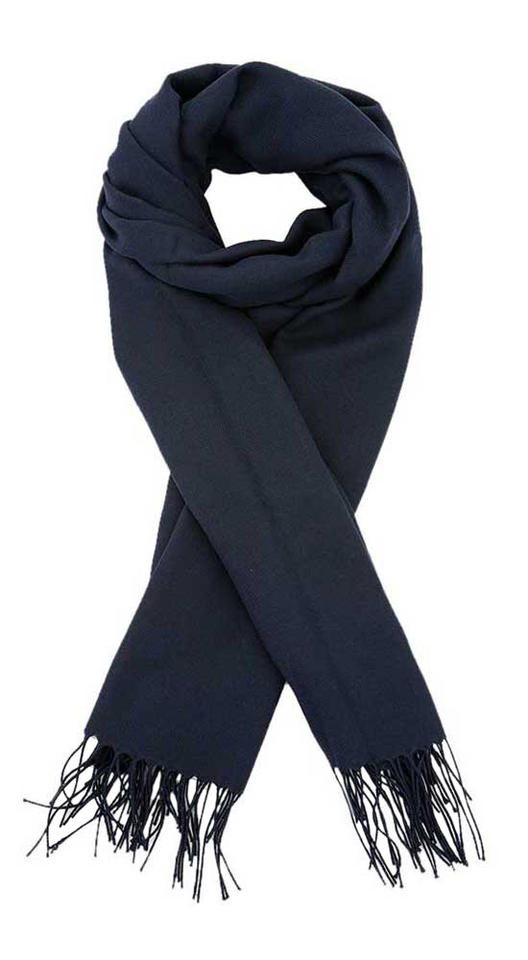 Donkerblauwe pashmina L'Immagine