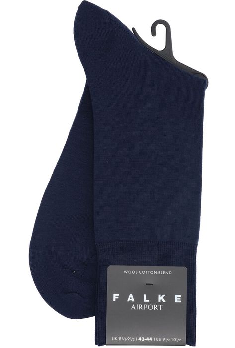 Donkerblauwe sokken Airport Falke