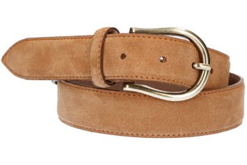Camel suede riem Sally K&J