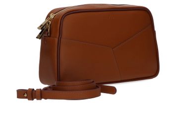 Cognac crossbody met verstelbare riem Kaai 