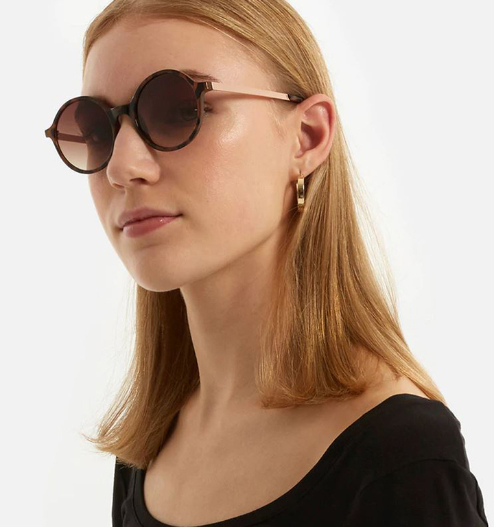 Metal rose gold zonnebril Madison Komono