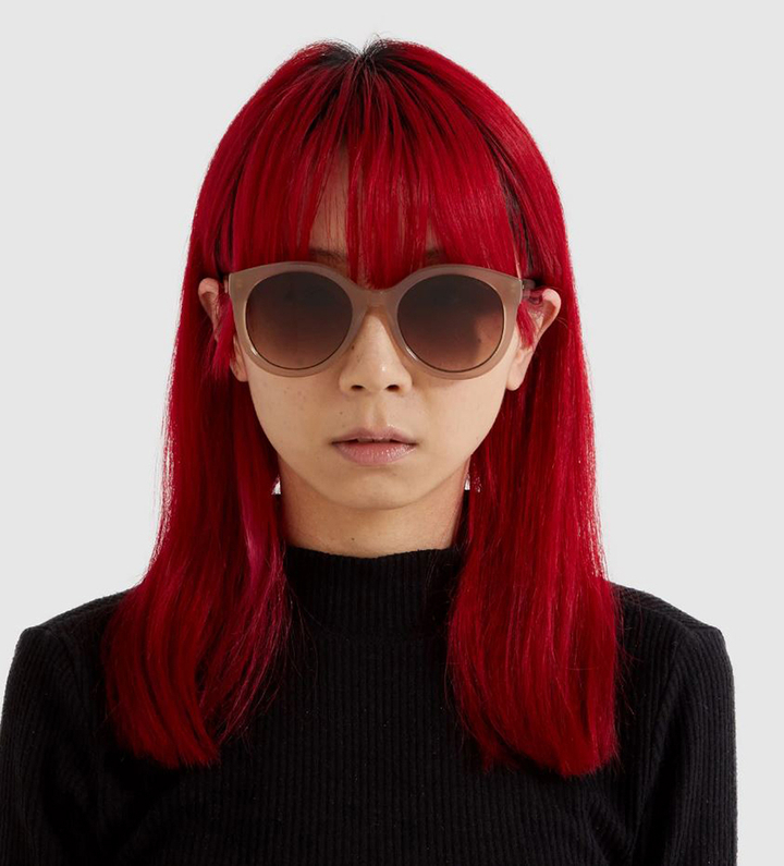 Beige zonnebril metal Sahara white gold Ellis Komono