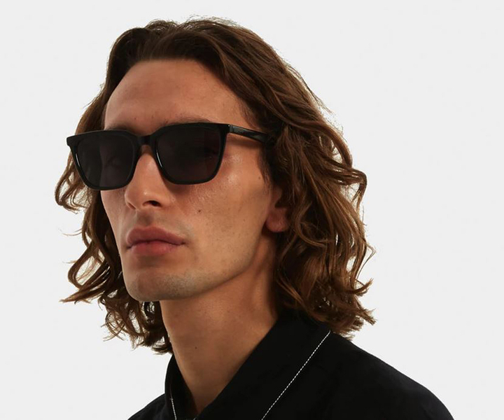 Zwarte tortoise zonnebril Jay Komono