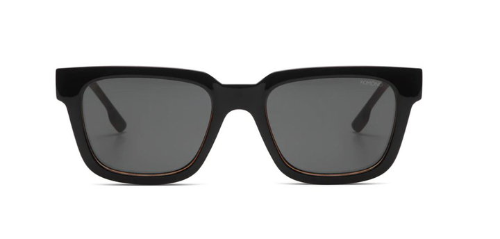 Zwarte zonnebril Tortoise Bobby Komono