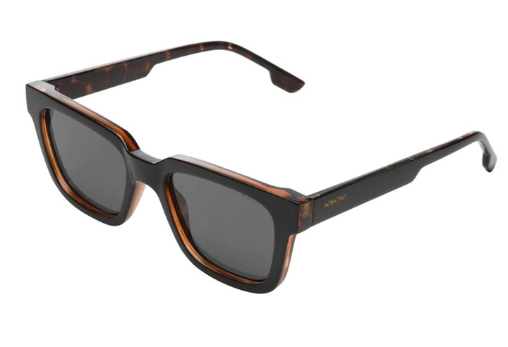 Zwarte zonnebril Tortoise Bobby Komono