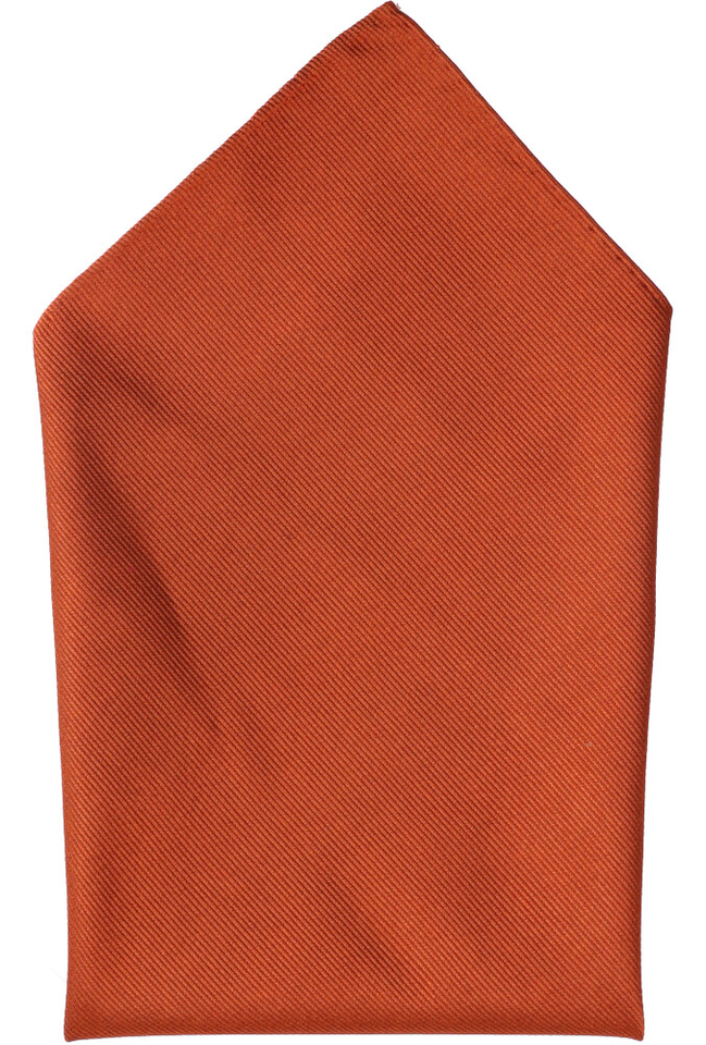 Bruine zijde pochette Profuomo Michaelis