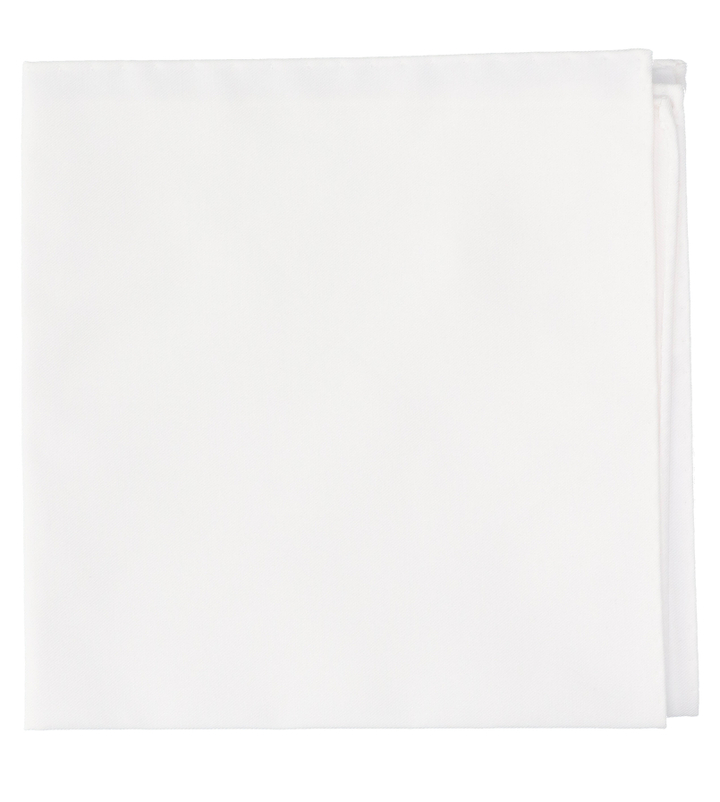 Witte katoenen pochette Profuomo Michaelis 