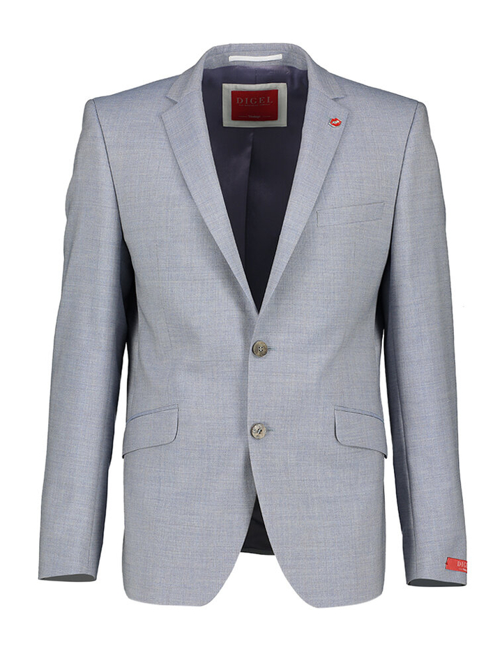 Grijze blazer met detail spelt Digel