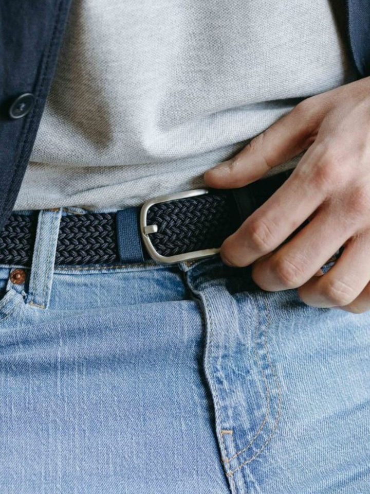 Odyssey grijs geweven riem Gstaad La Boucle