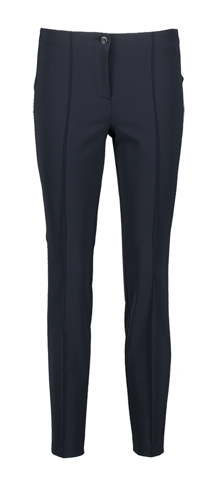 Effen donklerblauwe lange broek Cambio