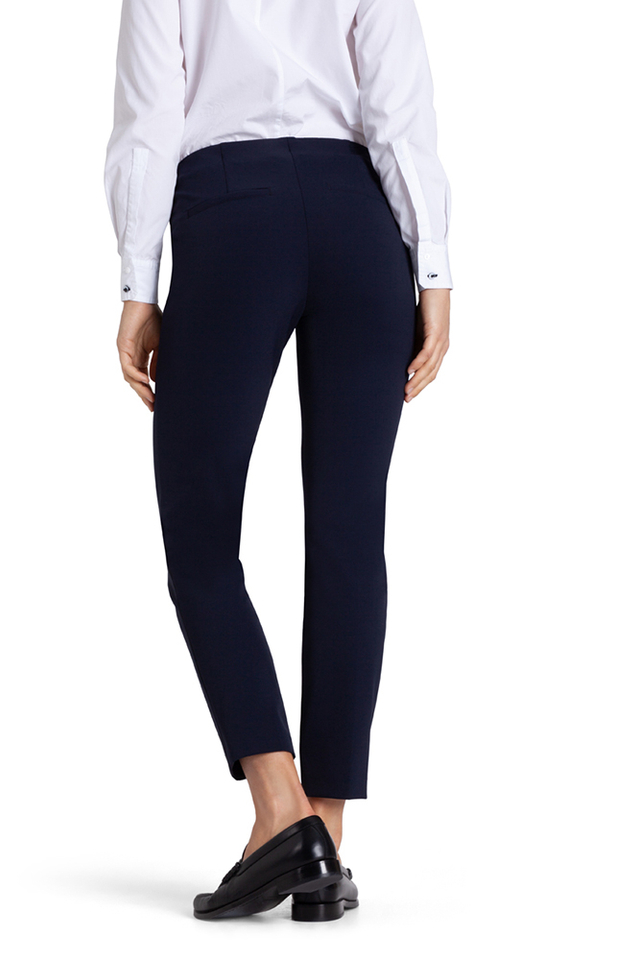 Effen donklerblauwe lange broek Cambio