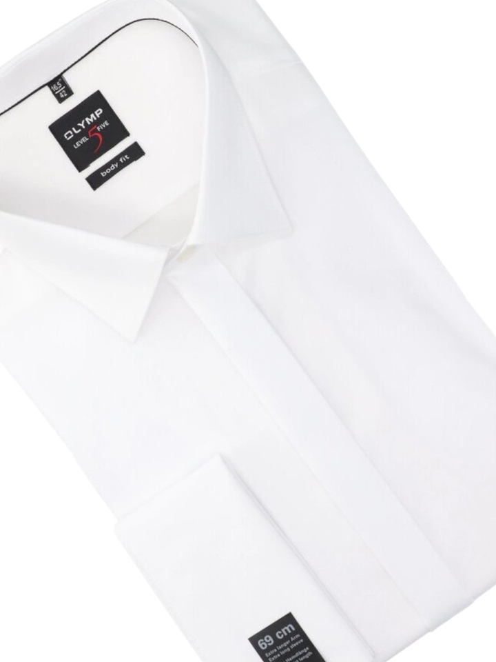 Wit hemd regular fit met extra lange mouwen Olymp