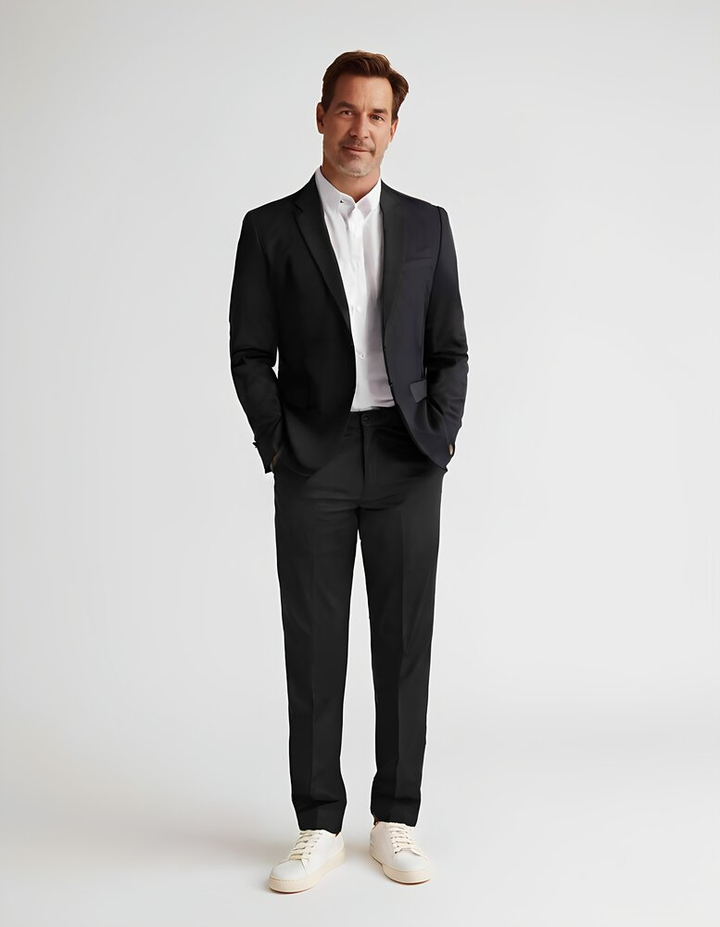 Zwarte smokingbroek Shawn RF Digel