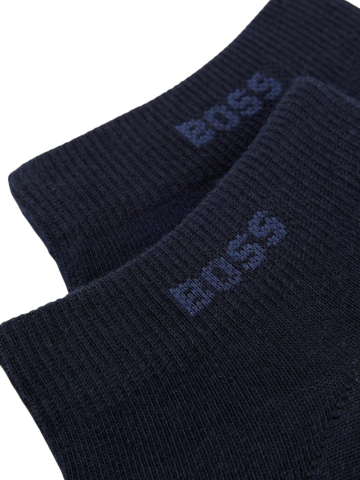2 paar blauwe sokken Boss