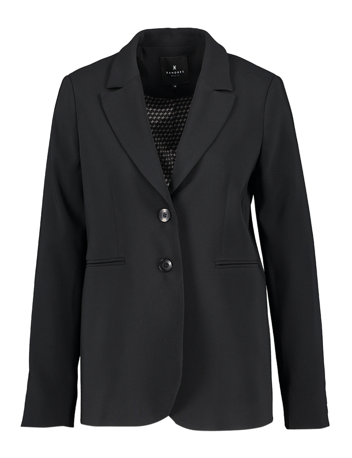 Zwarte geklede blazer Xandres