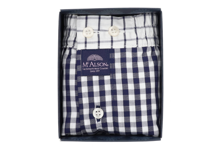 Boxershort met vichy ruitjes Mc Alson