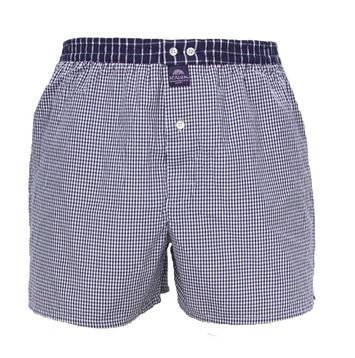 Blauwe boxershort met vichy ruitjes Mc Alson