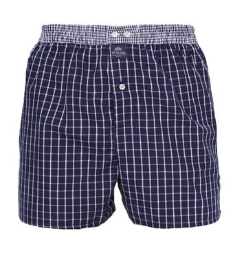 Blauw boxershort met ruiten print Mc Alson