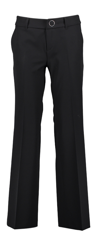 Zwarte broek met wijde pijpen Relaxed Fit Rosner