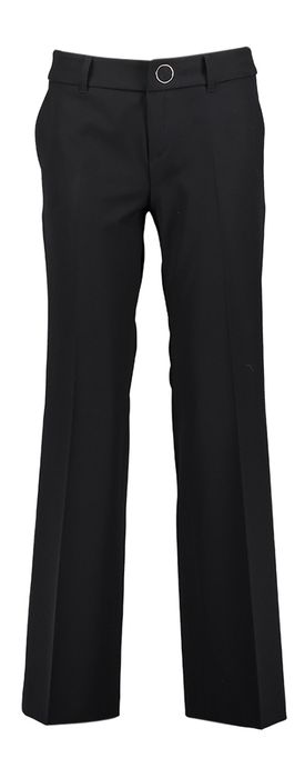 Zwarte broek met wijde pijpen Relaxed Fit Rosner