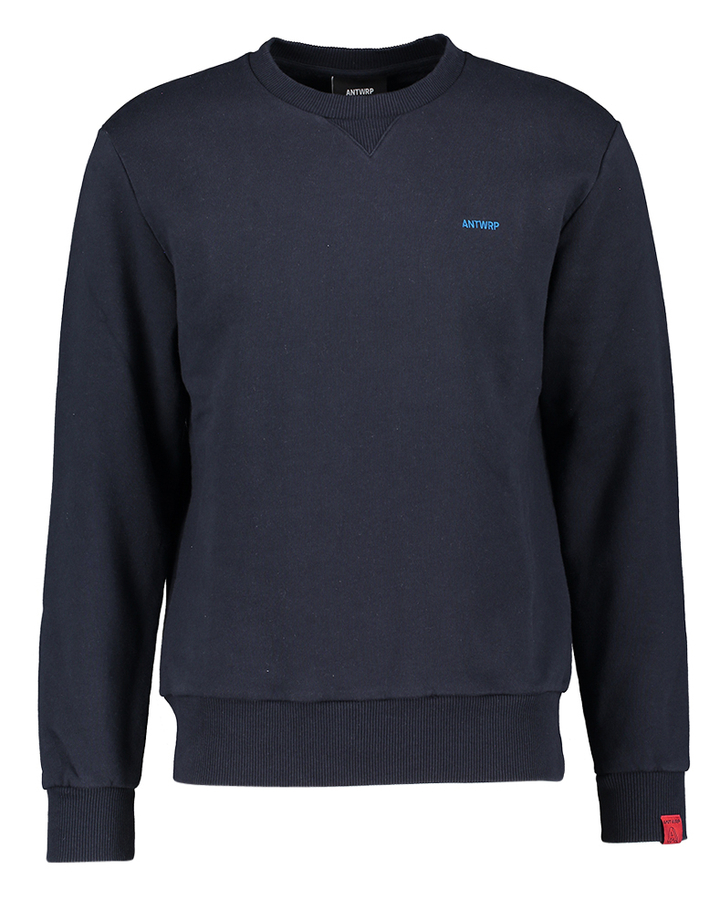Donkerblauwe sweater met ronde hals Antwrp