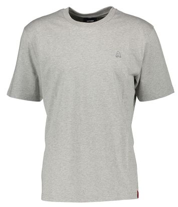 Grijze t-shirt met korte mouwen en ronde hals Antwrp