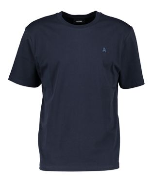 Antwrp Blauwe t-shirt met korte mouwen en ronde hals