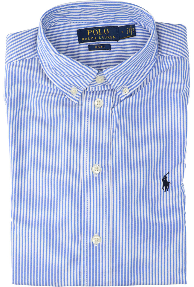 Gestreept hemd met lange mouwen Ralph Lauren