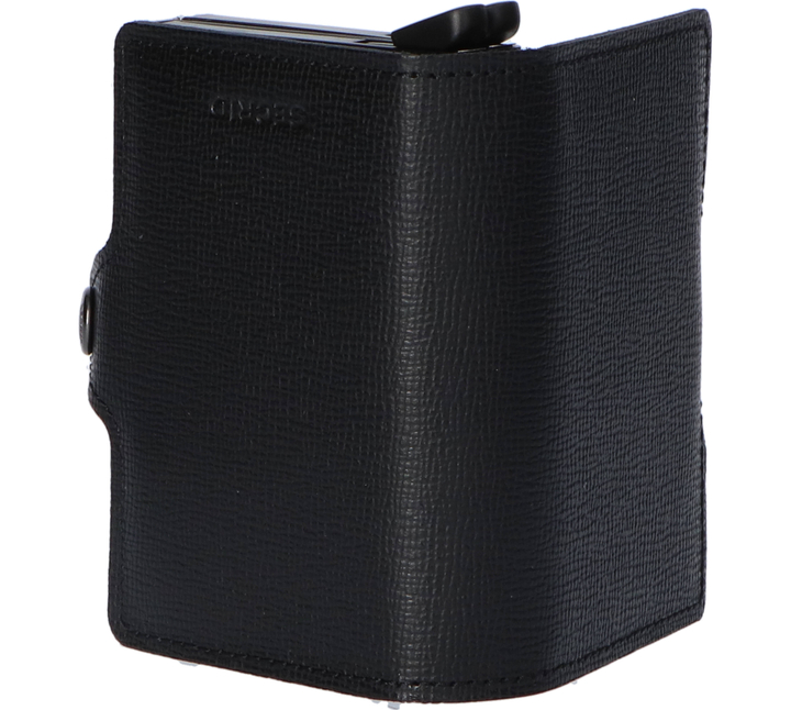 Matzwarte miniwallet Twinwallet Vintage Black Secrid
