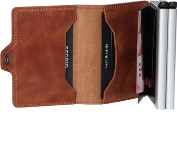 Bruine miniwallet Twinwallet Vintage Secrid