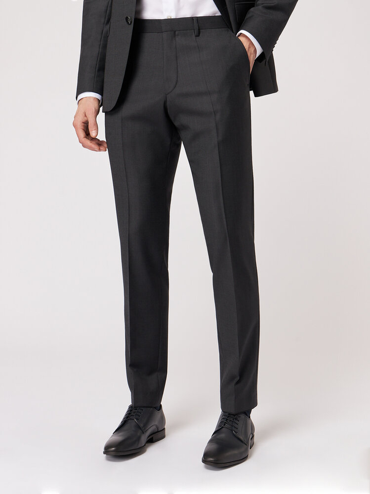 Donkergrijze geklede broek Roy Robson