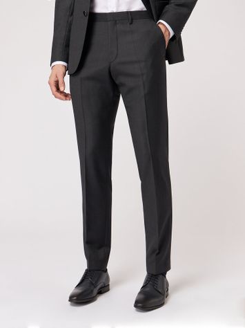 Donkergrijze geklede broek Roy Robson 