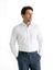 Wit katoenen hemd slim fit met extra lange mouwen Stenströms