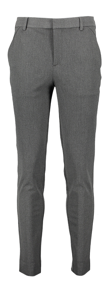 Grey melange lange broek Plain