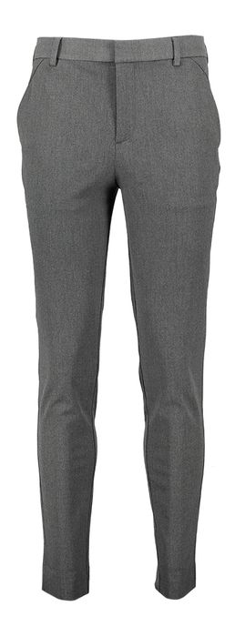 Grey melange lange broek Plain